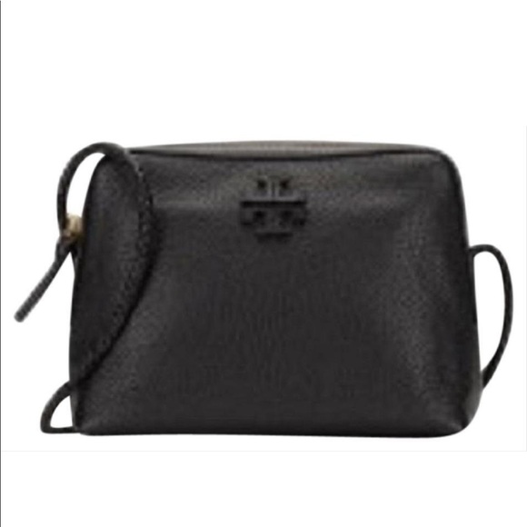 NWT Tory Burch leather camera bag crossbody black - Picture 2 of 3